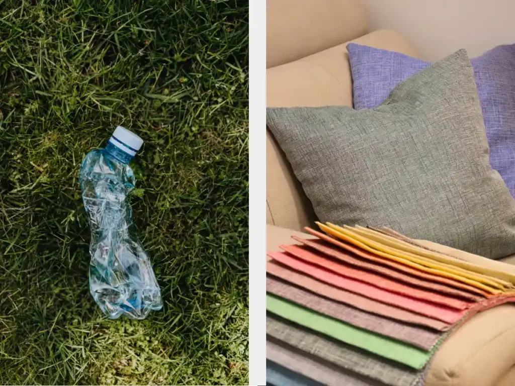 Tejidos reciclados rPET fabricados con botellas de plástico por Alberto Ferre, empresa textil sostenible en España.